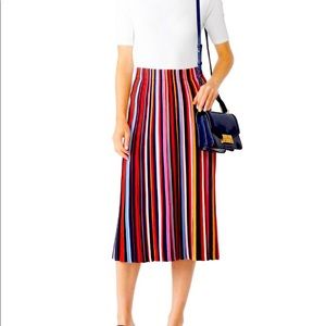 Tory Burch Rainbow Striped Knit Skirt XL